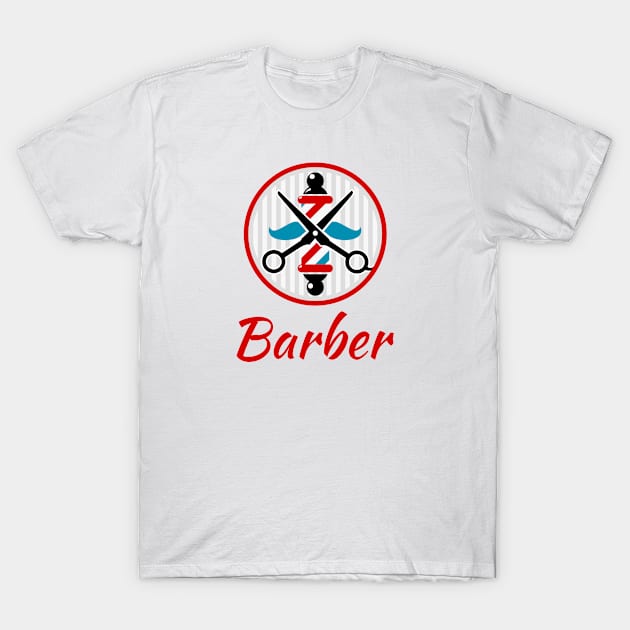 Barber T-Shirt by Toogoo